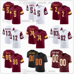 2024 Draft Pick No.2 Football Jerseys 5 Jayden Daniels 95 Jer'zhan Newton 2 Mike Sainristil 82 Ben Sinnott 74 Brandon Coleman 12 Luke McCaffrey 58 Magee 45 Hampton Sewed