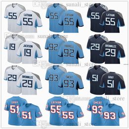 2024 Draft Pick No.7 Football 55 JC Latham Jerseys 93 T'Vondre Sweat 51 Cedric Gray 29 Jarvis Brownlee Jr 19 Jha'quan Jackson 51 James Williams 92 Jaylen Harrell Sewed