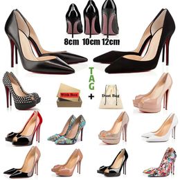 2024 Chaussures vestimentaires Red High Heels Plateforme Femme Femmes Designers Bottoms Peep-Toes Sandales sexy