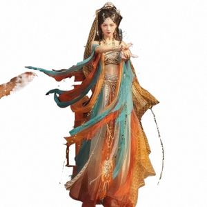 2024 Dunhuang Hanfu Femme Danse Han Elements Tianzhu Princ Western Regis Godd Costume traditionnel chinois Style exotique F1lr #