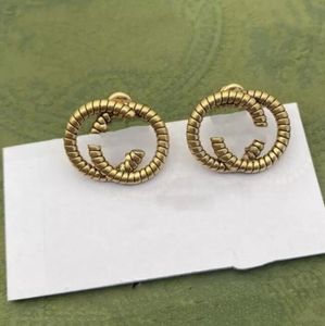 2024 Earring Designer Hoge kwaliteit roestvrijstalen oorbel Stud oorbellen Goud en Zilver G Earring stud sieraden cadeau voor vrouwen en groothandel fabriek
