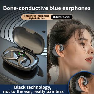 1T 2024 JR02 TWS BT5.3 True Wireless Headphones Hearbuds LCD Digital Imperproping Noise Reduction Wireless Ericone