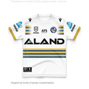 2024 Eel Home and Away Rugby Jersey Voetbalshirt Kindersportshirt met korte mouwen
