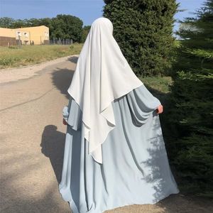 2024 Eid Solid Hijab Khimar Islam ABAYA TURBAN HaJabs Women Lace-Up Ramadan Head Scarf Kaftan Headwraps Moslim Fashion Turbans 240402