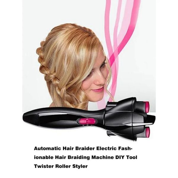 2024 Electric Hair Braider Automatic Graider Braider Dispositivo de tejer Máquina Herramienta de bricolaje Twister Roller Styler Herramienta de peinado para electricidad
