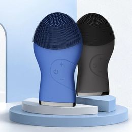 2024 Elektronische siliconen gezichtsbewijs waterdichte gezicht sonische reinigingsborstel USB elektrische reiniging gezichtsborstel voor man-usb-oplaadbare elektrische gezichtsborstel