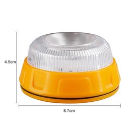 2024 EMERGENCIA SEGURIDAD DE SEGURIDAD DE SEGURIDAD DEL CAMINO ADVERTENCIA ADVERTENCIA Luz de base magnética Beacon de disco para camiones de automóviles- Para luz de advertencia para parpadear