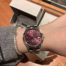 2024 Empress Dowager xi reloj exclusivo ume púrpura con diamante dial grande para mujer vivi hielo roto azul1