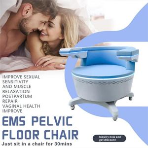 2024 EMS-stoel Bekkenbodemstoel Hoge intensiteit Elektromagnetisch voor urine-incontinentie Postpartumreparatie Vaginale aanscherping Spiertrainer gewichtsverliesstoel