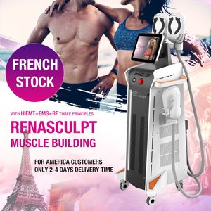 2024 EMS Slimming Neo RF Haute intensité Focus Electromagnétique EMS Tesla Sculpt Stimulation musculaire de la machine 4 Gire l'équipement de beauté