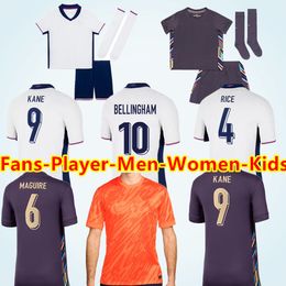 2024 Angleterre Jerseys de football Saka Rashford Kane Foden Sterling 24 25 Grealish Mount Bellingham Tripptier Gallagher Stones Walker Men Women Kids Football Shirt S-4xl