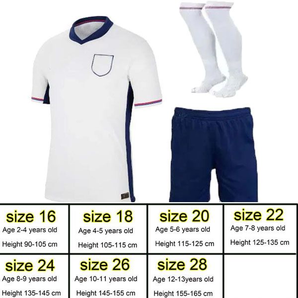 2024 Inglaterra Bellingham Camisa de fútbol de la Eurocopa Europue Jerseys de fútbol para hombres y niños Kits de fútbol 383