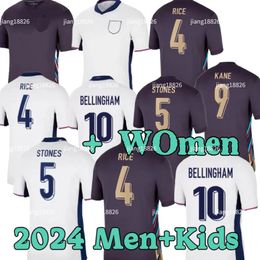 2024 Angleterre Bellingham Soccer Jerseys 150 ans 23 24 25 Équipe nationale Toone Football Shirt Fode Bright Kane Sterling Rashford Sancho Grealish Men Kids Kit