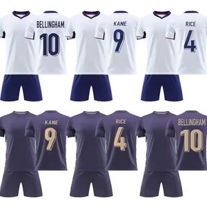 2024 Engeland Bellinghams voetbaltruien 2024 Euro Cup Nationaal team Toone voetbalhemd Wit Bright Kane Sterling Rashford Sancho Grealish Men Kids Kit