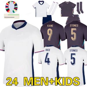 2024 Angleterre Jerseys de football Foden Kane Bellingham Sterling Grelish Rashford Mount Saka 24 25 National Football Jersey Men Kids Kit Uniforme Englands Trippier