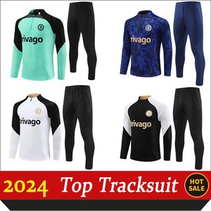 2024 Enzo CFC Camscar de manga larga Pulisic 23 24 Chel Sea Kante Koulibaly Mount Havertz Sterling Jorginho Men Kit de entrenamiento Camiseta