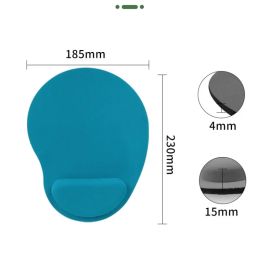 2024 Ergonomic Wrist Rest Mouse Pad Comfortable Wrist Support Non Slip Mice Mat Soft Mousepad For PC Laptop Computer- for wrist support