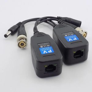 2024 ESCAM 1 paire (2pcs) CCTV CCTV coax BNC Power Video Balun Transmetteur Connecteurs à RJ45 BNC Male pour la caméra vidéo CCTV - pour ESCAM