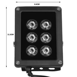 2024 ESCAM CCTV 6PCS LEDS TAIRMES IR Illuminateur Light infrarouge Vision nocturne imperméable Vision de vidéosur