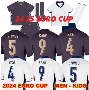 2024 Euro Cup Engeland Jersey Bellingham Home Away Soccer Jerseys Rice Saka Foden Rashford Sterling Stones Grealish Kane Men Kids Fans Player voetbalshirt Kit 124