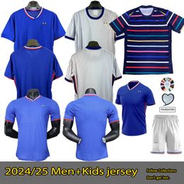 2024 Euro Cup Frans thuisshirt MBAPPE voetbalshirts DEMBELE COMAN SALIBA KANTE Maillot de foot equipe Maillots GRIEZMANN kids Heren dames voetbalshirt jersey kit