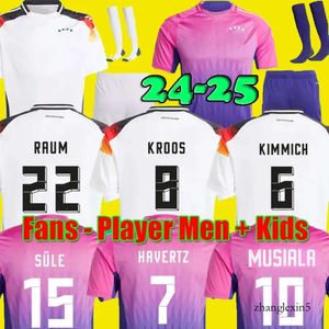 2024 Euro Cup Germanys Soccer Jersey 24 25 Havertz Brandt Sane National Team Football Shirt 2025 Men Kids Kit Set vrouwen thuis weg Purple Gnabry Muller Hofma 536