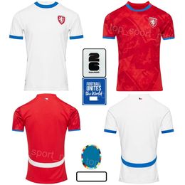 2024 Euro Cup Men Soccer Tsjechische Jersey 4 Krejci 7 Barak 19 Chory 2 Zima 22 Soucek 10 Schick 18 Doudera Jurasek Provod Hlozek voetbalshirt Kits Nationaal team