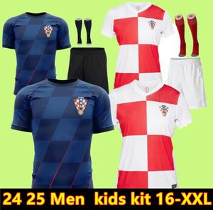 2024 Euro Cup Modric Soccer Jerseys Croatie équipe nationale 24 25 BREKALO PERISIC Maillot de football BROZOVIC KRAMARIC REBIC LIVAKOVIC Accueil hommes enfants kits uniforme