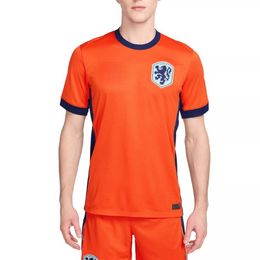 2024 Euro Cup Pays-Bas à la maison Jersey Jong Virgil Dumfries Bergvijn Klaassen Blind de Ligt Men Kids Kit Football Shirt