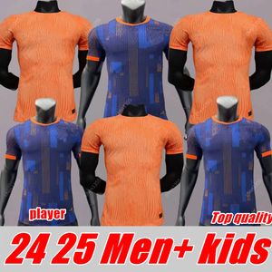 2024 Euro Cup Netherlands Jersey European Holland Club Club Soccer Jersey 24 25 Hollandais Team Football Shirt Men Kids Kit Full Home Away Memphis Xavi Gakpo Top