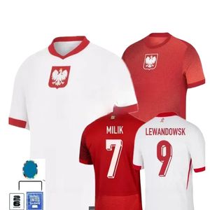 2024 Euro Cup Polska Team National Milik Piszczek Piatek Grosicki Krychowiak 2024 Poland Jerseys Lewandowski à la maison