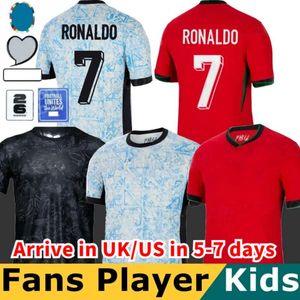 2024 Euro Cup Portuguesa Portugal maillots de football RONALDO JOAO FELIX PEPE BERMARDO B.FERNANDES camisa de futebol 24 25 J.MOUTINHO maillot de football hommes kit enfants femmes DIFC