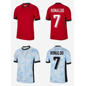 2024 Euro Cup Portuguesa Portugal Soccer Jerseys Ronaldo Joao Felix Pepe Bermardo B.Fernandes Camisa de Futebol 24 25 J.Moutinho Football Shirt Kit Kid Kit Kit