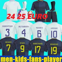 2024 Euro Cup Scotland Football Shirt 150th Anniversary Soccer Jerseys Blue Special Edition Tierney Dykes Adams Football Shirt 24 25 Christie McGregor Kids Kit