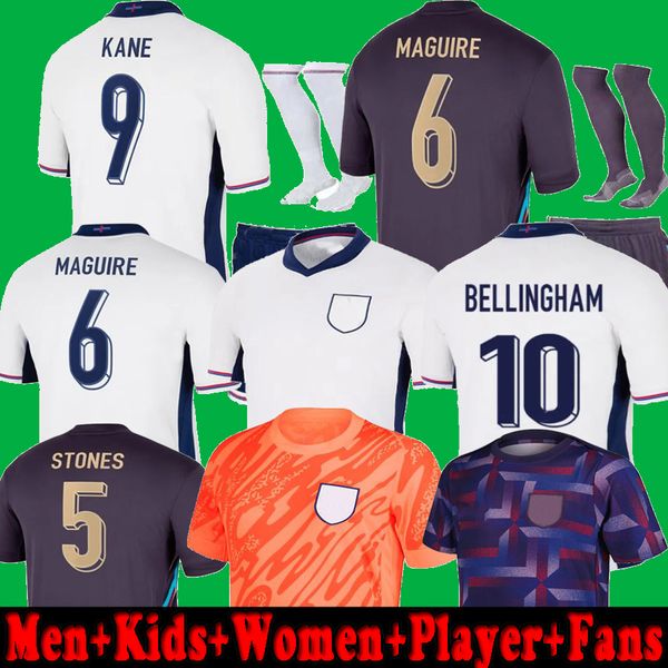 2024 EURO EnGLAnds BELLINGHAM Soccer Jerseys 24 25 Fans de joueurs KANE SAKA MOUNT Palmer FODEN Chemises de football TRIPPIER Hommes Enfants Femmes Kits de gardien de but 2025 Formation 3XL