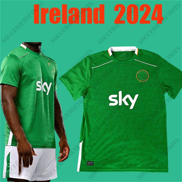 2024 Euro Equipo nacional HOMBRES Niños Irlanda Camiseta de fútbol Camisetas de fútbol Kit 1990 Retro Irlanda Copa del mundo COYNE KEANE Camiseta de fútbol retro de Irlanda irlandesa vintage