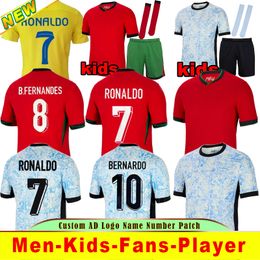 2024 Euro Portugal voetbaltruien Joao Felix Pepe Bermardo B.Cernandes Camisa de Futebol J.Moutinho 24 25 Home voetbalhirt Mannen Kids Kit Women Ronaldo
