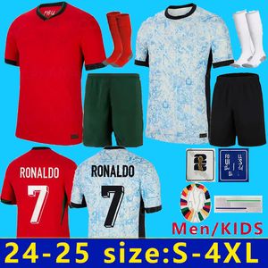 2024 Portugal Ronaldo voetbalshirts Joao Felix Pepe Bermardo B.Cernandes Camisa de Futebol J.Moutinho voetbalshirt Men Kids Kit Women Ronaldo Portugees