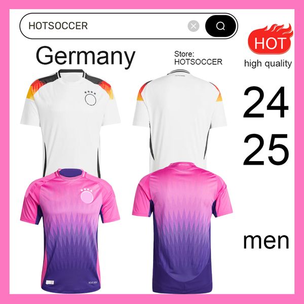 2024 Coupe d'Europe Allemagne Jerseys de football Hummels Kroos Gnabry Werner Draxler Reus Muller Gotze Kit Hommes Fans Player Version Chemise de football Uniforme Hotsoccer