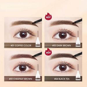 2024 Cejas de tinte de tinte impermeable a la ceja gel pomada potenciador cosmético ojo crema de cejas con cepillo para tinte de cejas