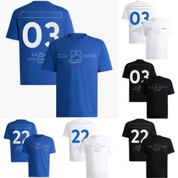 2024 F1 Driver T-shirt Formule 1 Officiële T-shirt T-shirt T-shirt Summer Racing-fans met korte mouwen Polo shirt Tops Sports Jersey TEEX