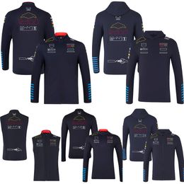 2024 F1 Full-length Zip Formula 1 Team Twenty Years Celebrate Pullover Hoodie New Racing Fans Half-zip Sweatshirt Jacket Men