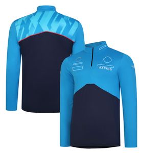 2024 F1 Racing Jersey Driver Training lange mouwen T-shirt zomer Nieuwe Formule 1 Team Casual stand-up kraag tops Men's Sports T-shirt