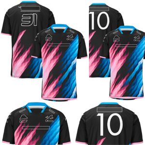 2024 F1 T-shirt Formule 1 No.10 No.31 Pilote T-shirt F1 Team Officiel Même Style Vêtements De Course T-shirts Nouvelle Saison Jersey Personnalisé