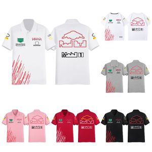 2024 F1 T-shirt Formule 1 Racing Poloshirt racesport Team Uniform Oversized T-shirts Mode Harajuku Heren Dames F1 Kleding Jersey