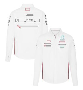 2024 F1 Team Heren Casual Shirt Formule 1 Racing Polo kraag lange mouw shirt Driver Fans Trends modebedrijf shirts jersey