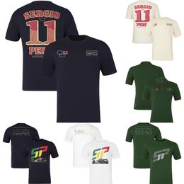 2024 F1 Team Racing Driver T-shirt Unisexe Formule 1 T-shirt de voiture de course Fans Vintage T-shirt surdimensionné Été Hommes Femmes Polos Tops