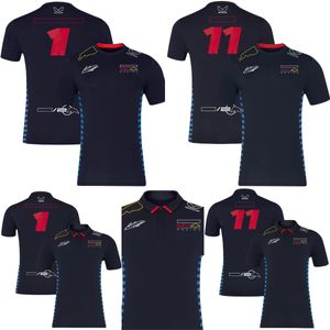 2024 F1 T-shirt T-shirt Formule 1 Racing 1 et 11 Fans de pilote Polo T-shirt Nouvelle saison Race Sports Mens T-shirts T-shirts