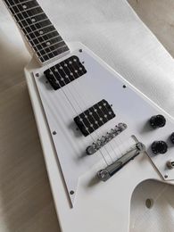 2024 Factory Customization Nieuwe 6-snarige elektrische gitaar, gepolijst en glanzende vlieg V verwelken