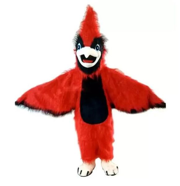 2024 Fábrica caliente Águila Roja Pájaro Mascota de dibujos animados Vestido de Halloween Ropa personalizada Ropa de alta calidad Fiesta de cumpleaños